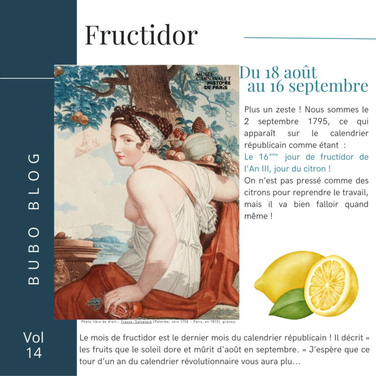 Bubo Blog n°14 – Fructidor